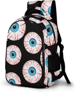 Creepy Bloodshot Eyeball Basic Backpack Travel Daypack for Men Women Work Hiking Laptop Bag