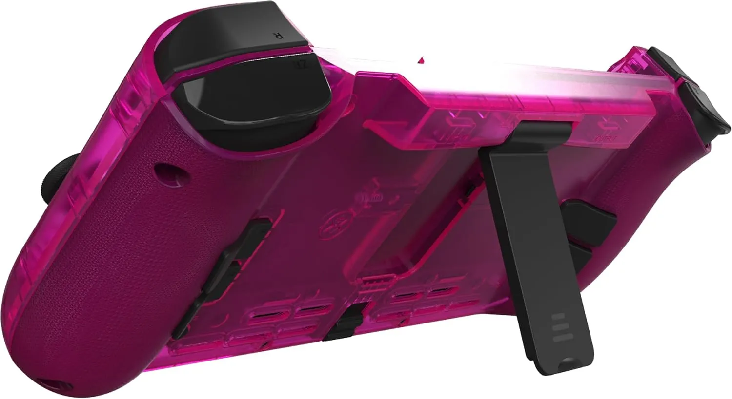 CRKD Nitro Deck Crystal Collection with Carry Case - Professional Handheld Deck with Zero Stick Drift for Nintendo Switch and Switch OLED (Crystal Pink)