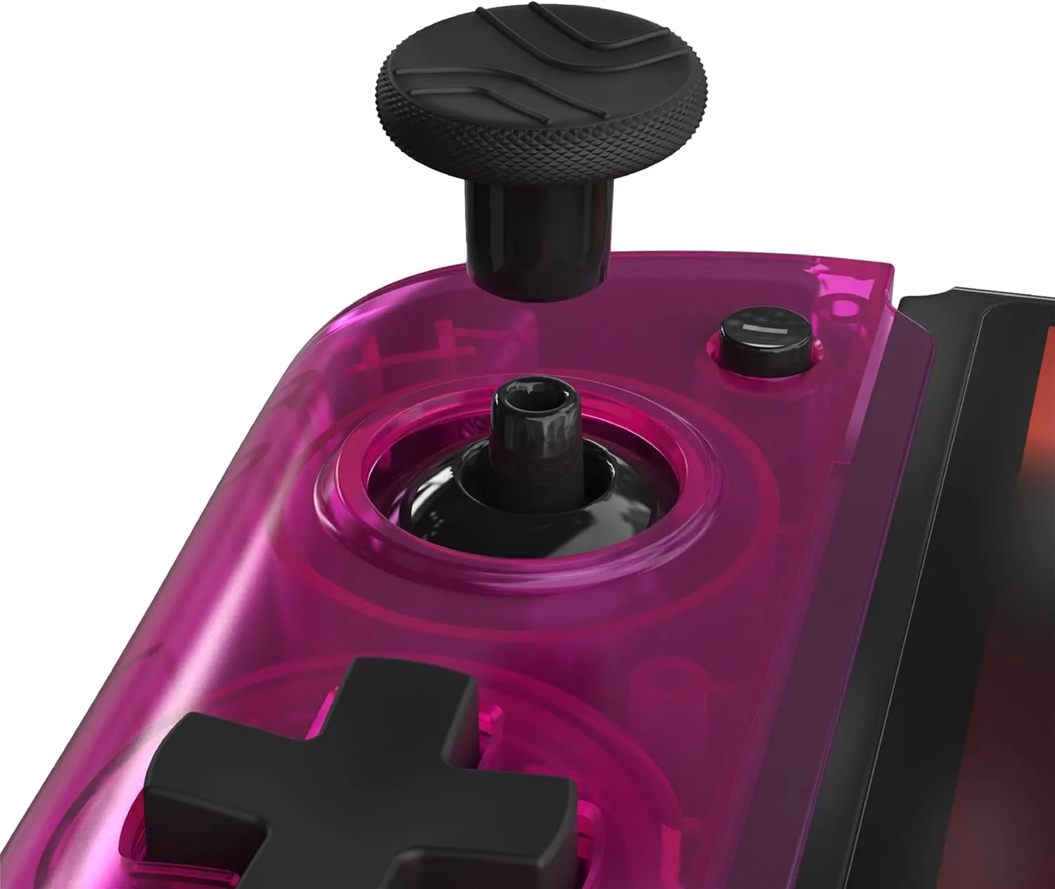 CRKD Nitro Deck Crystal Collection with Carry Case - Professional Handheld Deck with Zero Stick Drift for Nintendo Switch and Switch OLED (Crystal Pink)