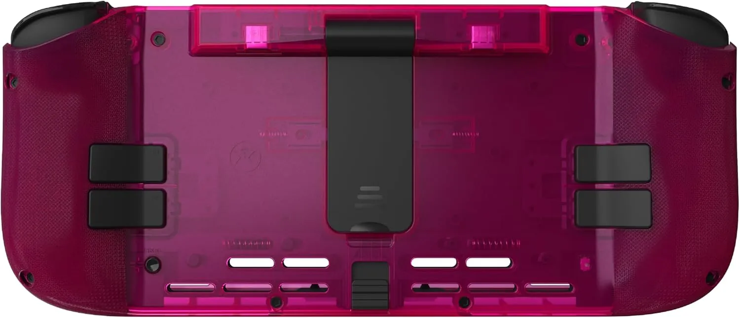 CRKD Nitro Deck Crystal Collection with Carry Case - Professional Handheld Deck with Zero Stick Drift for Nintendo Switch and Switch OLED (Crystal Pink)