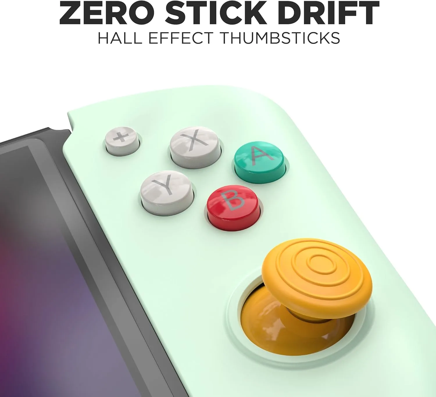 CRKD Nitro Deck Crystal Collection with Carry Case - Professional Handheld Deck with Zero Stick Drift for Nintendo Switch and Switch OLED (Retro Mint - Nostalgia Collection)