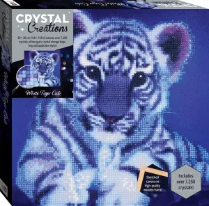 Crystal Creations Canvas Diamond Painting: White Tiger Cub