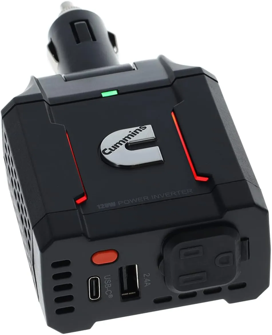Cummins 120 Watt Inverter 12v Socket DC to AC Inverter Direct Plug Converter CMN120D