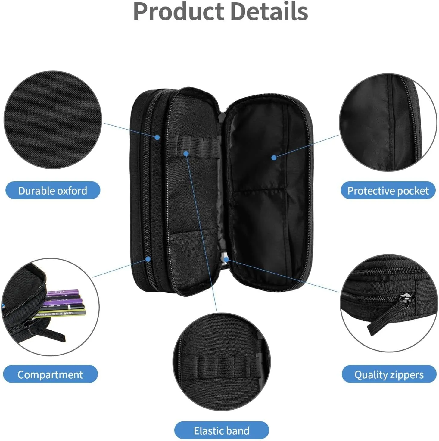 Custom Backpack and Pencil Case, Personalized Backpacks with Photo Text Logo for Mens Womens, Customize Casual Large Capacity with Compartments Laptop Bags for Travel, Camping 17"