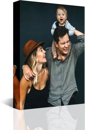 Custom Canvas Prints with Your Photos, Personalized Photo to Canvas Print, Personalized Picture to Canvas Wall Art Personalized Ideal for Christmas Gift Home Decor Gifts Keepsakes, 12x18 Inch