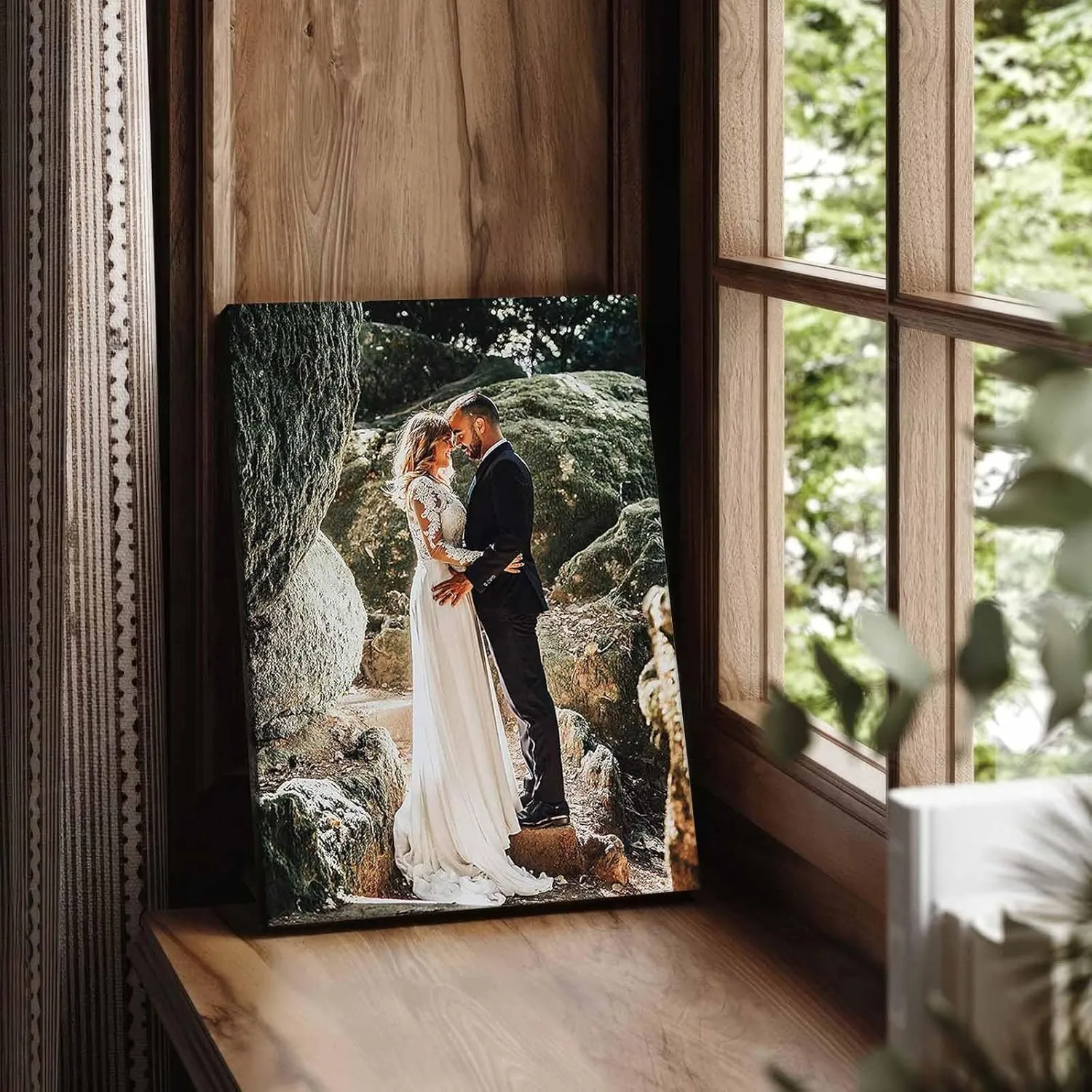Custom Canvas Prints with Your Photos, Personalized Photo to Canvas Print, Personalized Picture to Canvas Wall Art Personalized Ideal for Christmas Gift Home Decor Gifts Keepsakes, 12x18 Inch