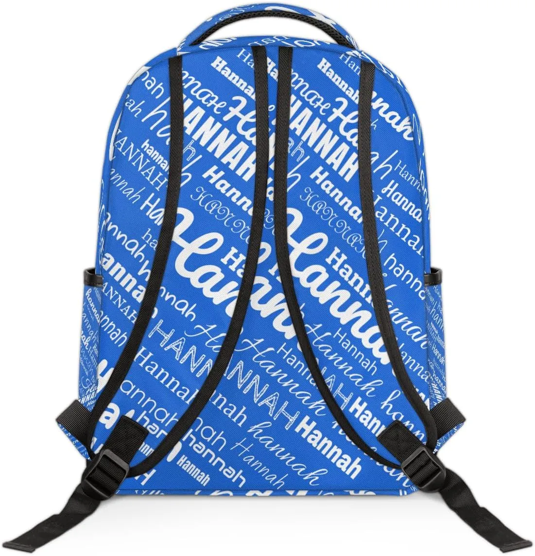 Custom Name Laptop Backpack Lightweight Personalized Shoulder Bag Backpacks Waterproof Casual Daypack Laptop Bag for Work Travel 16.1in, Blue