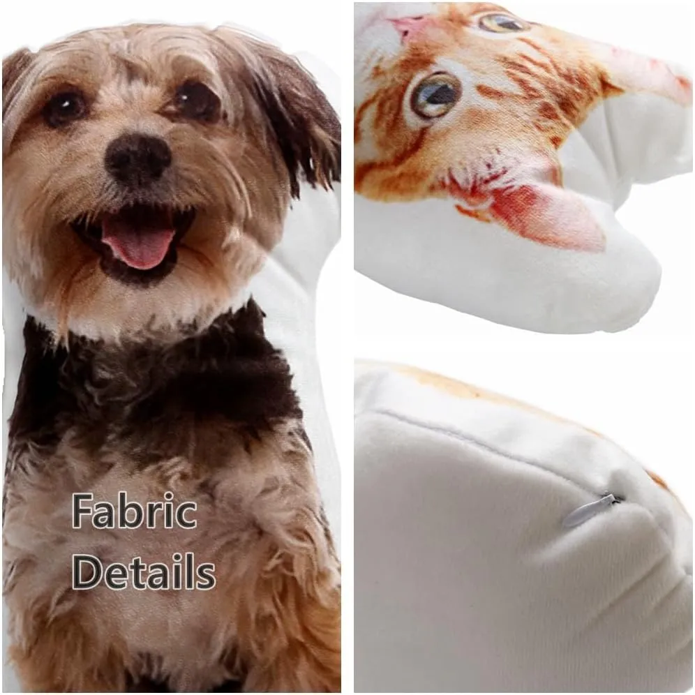 Custom Pet Pillow Custom Pet Photo Pillow Personalized Pillow Pet Portrait Pet Pillows Pet Memorial Dog Pillow’ (20", Colorful)