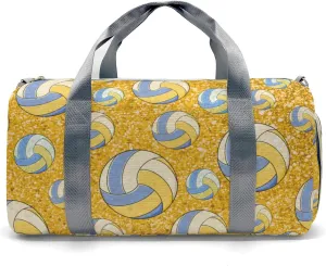 Custon Name Sport Volleyball Yellow Gym Sport Player Travel Bag,Sport Gym Bag Personalized Gift for Travel Hand Bag Carry on Bag