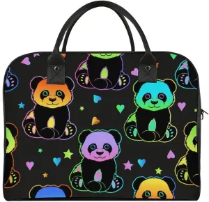 Cute Cats Head Fashionable Large Capacity Travel Handbag Unisex