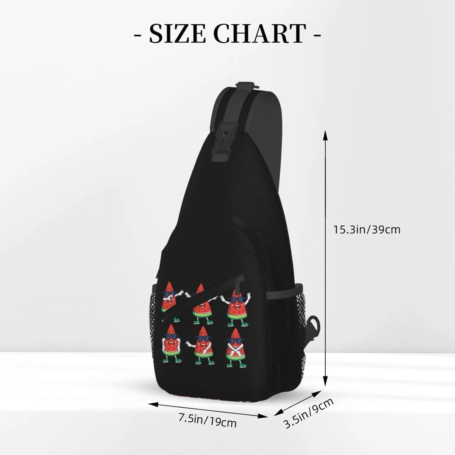 Cute Unicorns Crossbody Bag Adjustable Sling Bag Casual Chest Bags Travel Shoulder Backpack