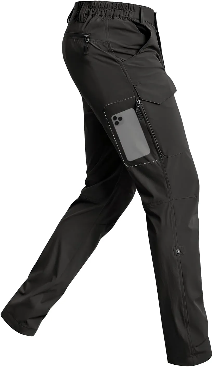 Cycorld Men's-Hiking-Pants-Lightweight-Water-Resistant-Quick-Dry Stretch for Travel Camping Fishing Outdoor