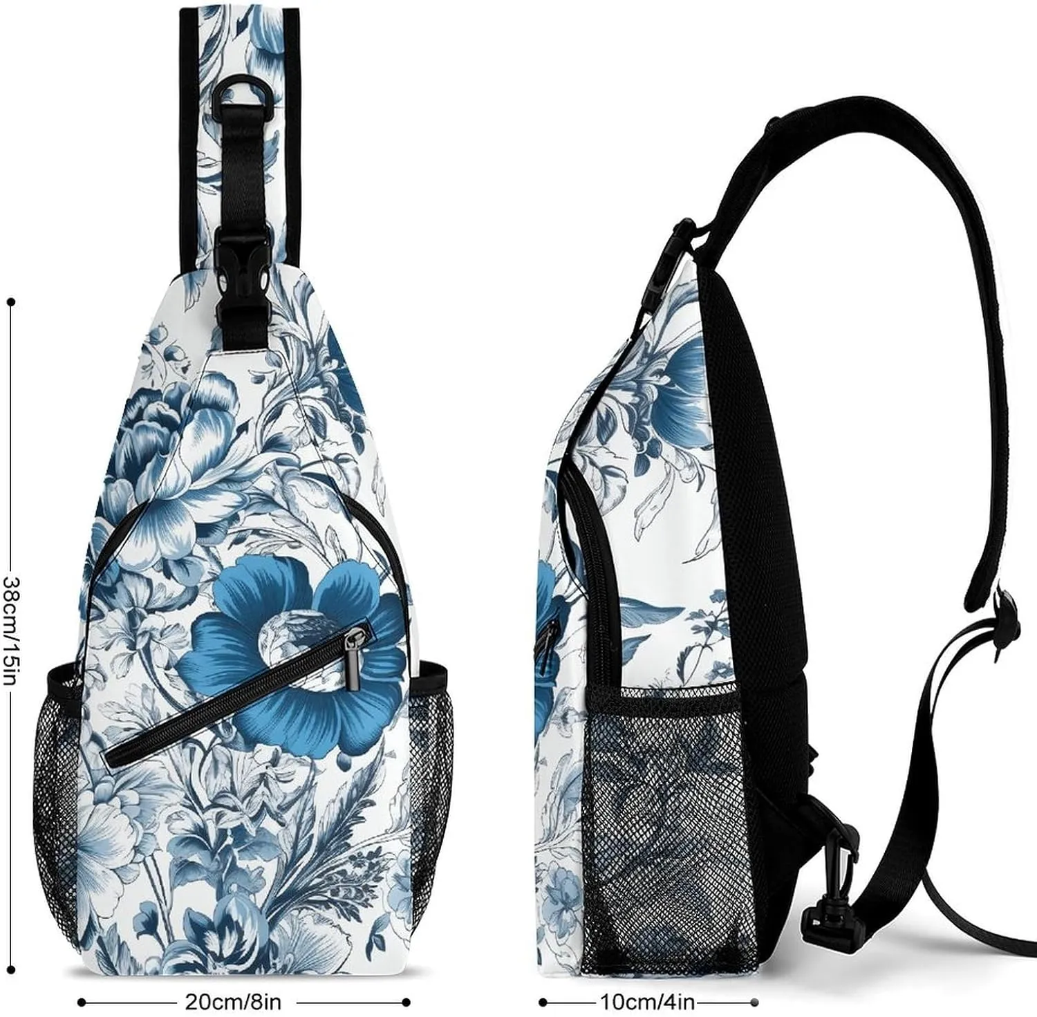 Dark And Light Colors Crossbody Bag, Sling Bag, Sling Backpack, Belt Bags for Travel Outdoors Hiking