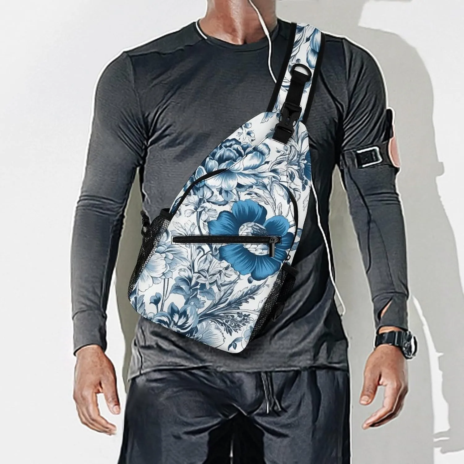 Dark And Light Colors Crossbody Bag, Sling Bag, Sling Backpack, Belt Bags for Travel Outdoors Hiking