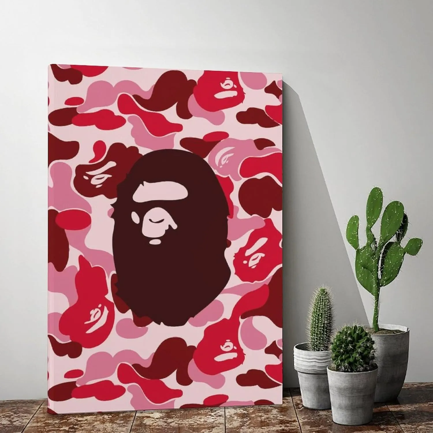 DecoVista Bape Camo Monkey Hypebeast Room Aesthetic Posters, Canvas Prints, Wall Art for Bedroom, Office, And Gift Decoration 12x18inchs(30x45cm)
