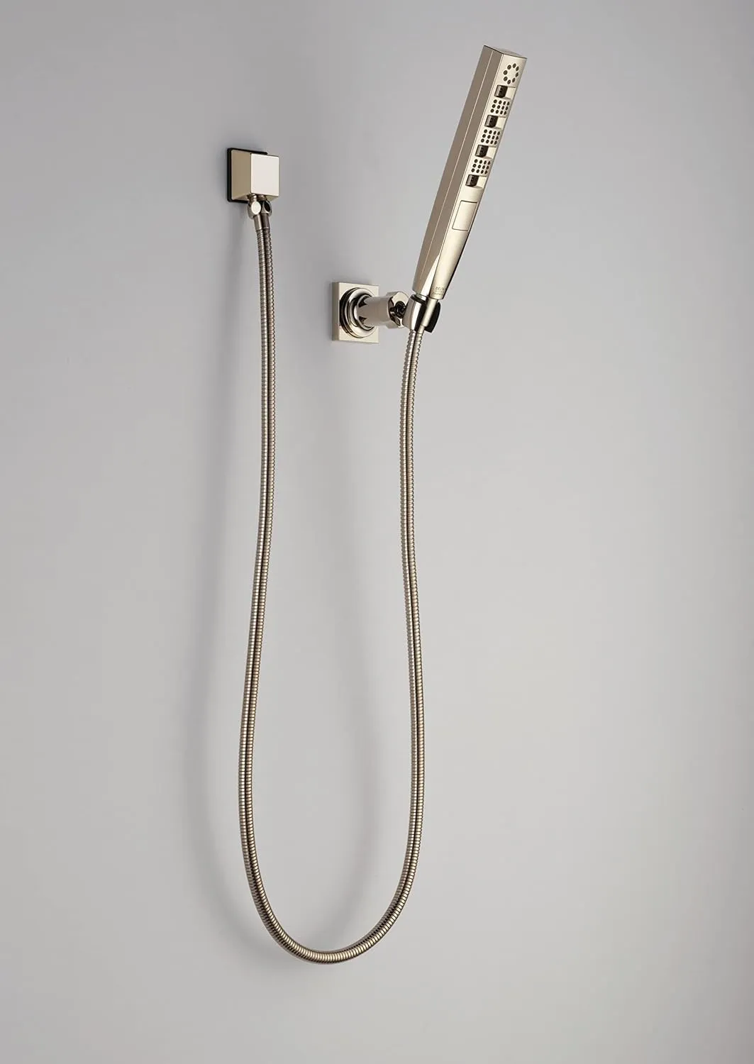 Delta Faucet 55140-PN, Polished Nickel Zura Multi-Function Hand Shower with Wall Mount