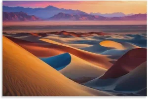 Desert Dunes Landscape Canvas Painting Posters And Prints Wall Art Pictures for Living Room Bedroom Decor 16x24inch(40x60cm) Unframe-style