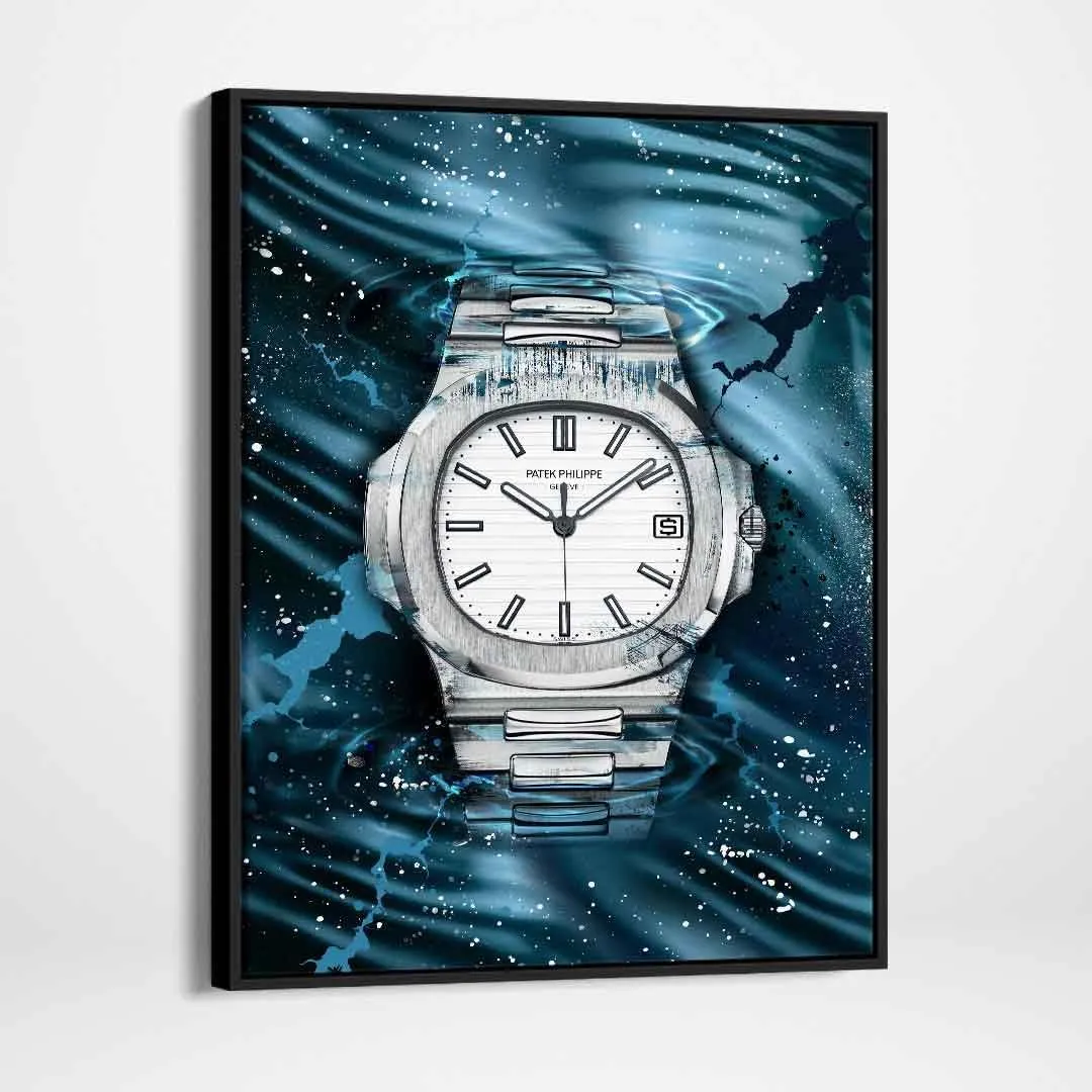DEVICI Patek Philippe Nautilus Perfection inspired Framed Patek Philippe Canvas Art - Framed Motivational Wall Art Patek Philippe Watches For Men Inspirational Wall Art Framed Art Posters & Prints
