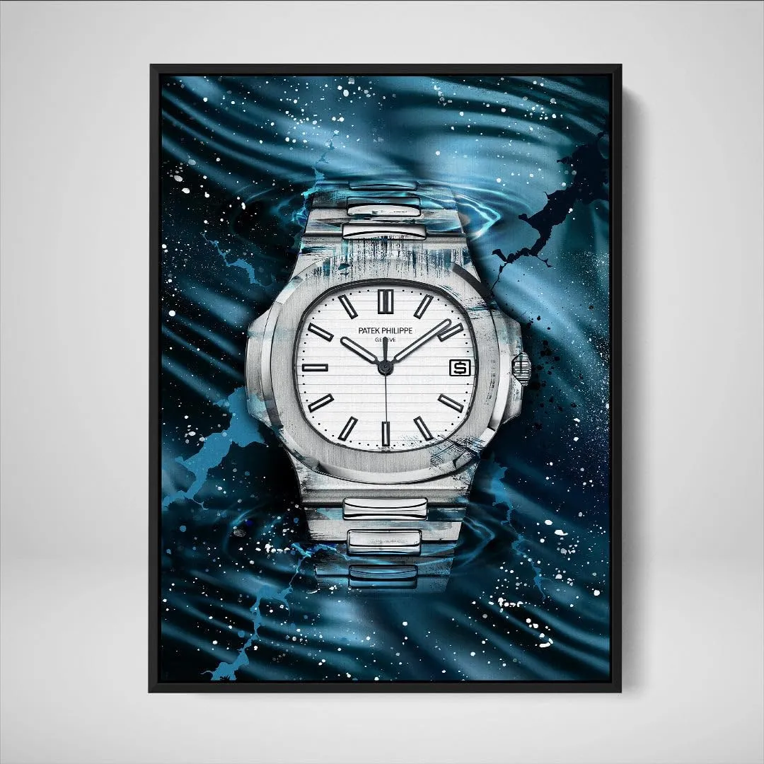DEVICI Patek Philippe Nautilus Perfection inspired Framed Patek Philippe Canvas Art - Framed Motivational Wall Art Patek Philippe Watches For Men Inspirational Wall Art Framed Art Posters & Prints
