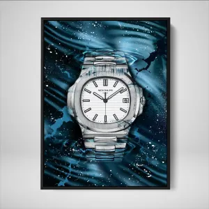 DEVICI Patek Philippe Nautilus Perfection inspired Framed Patek Philippe Canvas Art - Framed Motivational Wall Art Patek Philippe Watches For Men Inspirational Wall Art Framed Art Posters & Prints