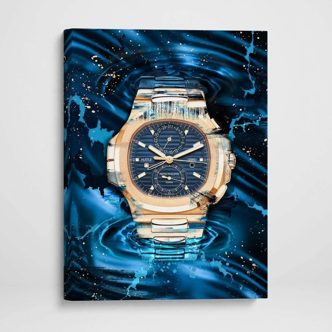 DEVICI Wall Decoration Picture for Living Room and Positive Quote - Patek Philippe Nautilus Two-Tone - Motivational Picture Wall Decoration