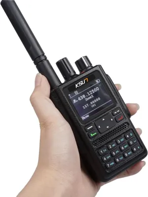Digital Two Way Radio Walkie Talkies Handheld DMR Radios Satellite GPS Long Range 4000mAh Battery KSUN DM10