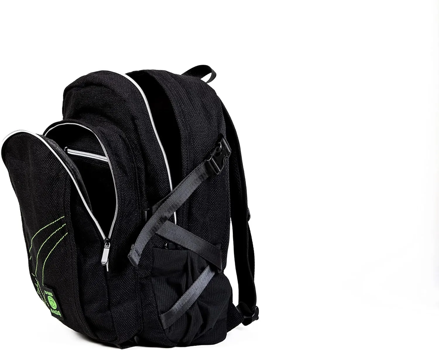 DIME BAGS - Classic Backpack - Backpack for All Genders - Includes & Airtight (Hemp Material, Black)