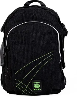 DIME BAGS - Classic Backpack - Backpack for All Genders - Includes & Airtight (Hemp Material, Black)