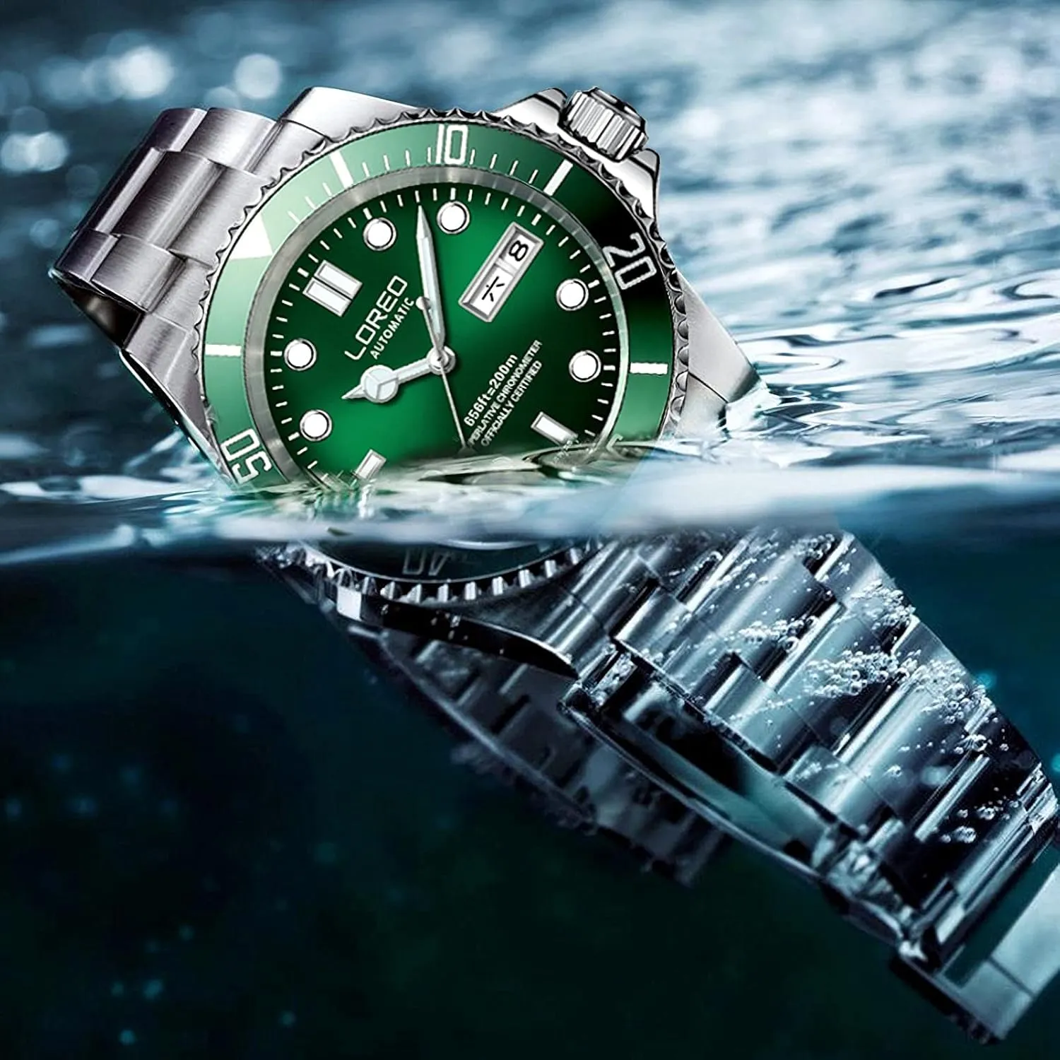 Diving Watches for Men Pro Diver Scuba Automatic Waterproof Watch Rotating Bezel
