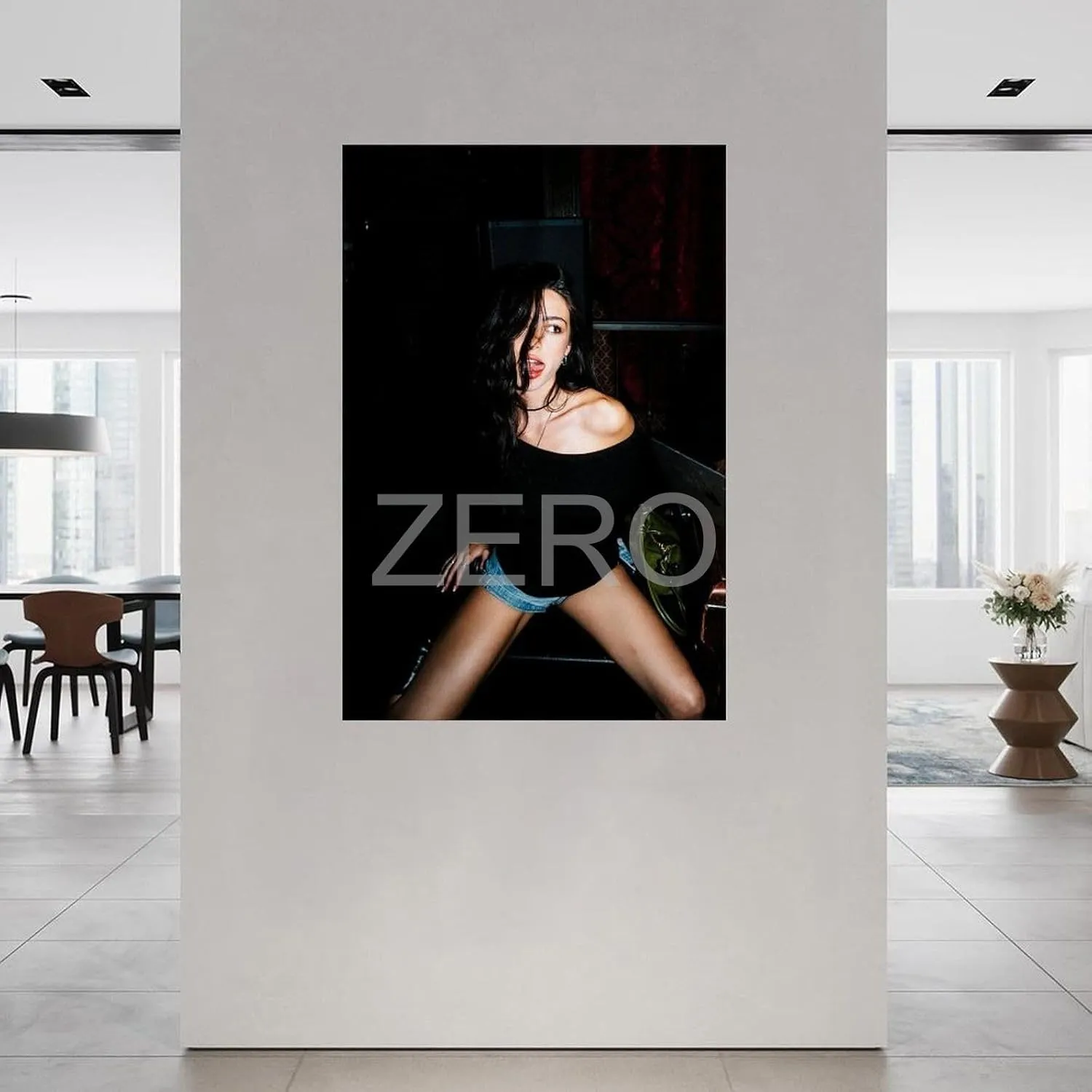 DKUIYCG Posters for Room Aesthetic Mishka Silva Sexy Poster Canvas Painting Wall Art Poster for Bedroom Living Room Decor 08x12inch(20x30cm), Unframe-style