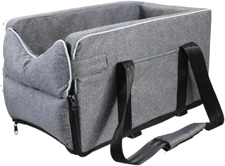 Dog Car Seat Bed Car Central Portable Car Seat Central With Safety Tethers Travel Cat Dog Bed Transport Bag Car Pet Seat
