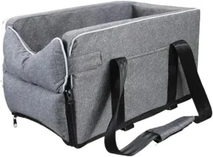 Dog Car Seat Bed Car Central Portable Car Seat Central With Safety Tethers Travel Cat Dog Bed Transport Bag Car Pet Seat