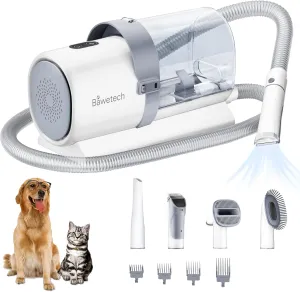 Dog Grooming Vacuum, 2.5L Large Capacity Grooming Kit, 10000PA Powerful Suction 99% Pet Hair, 5 Tools, Low Noise Pet Vacuum Dog Hair Remover for Home Cleaning