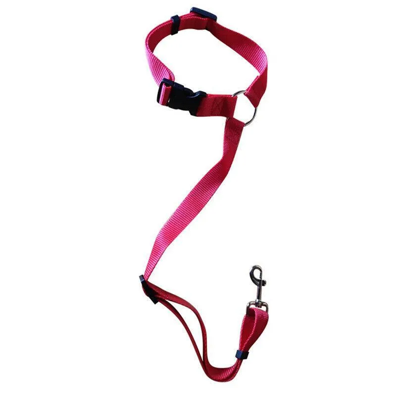 Dog Pet Safety Seat Belt Clip For Car Vehicle Seatbelt Adjustable Harness Lead