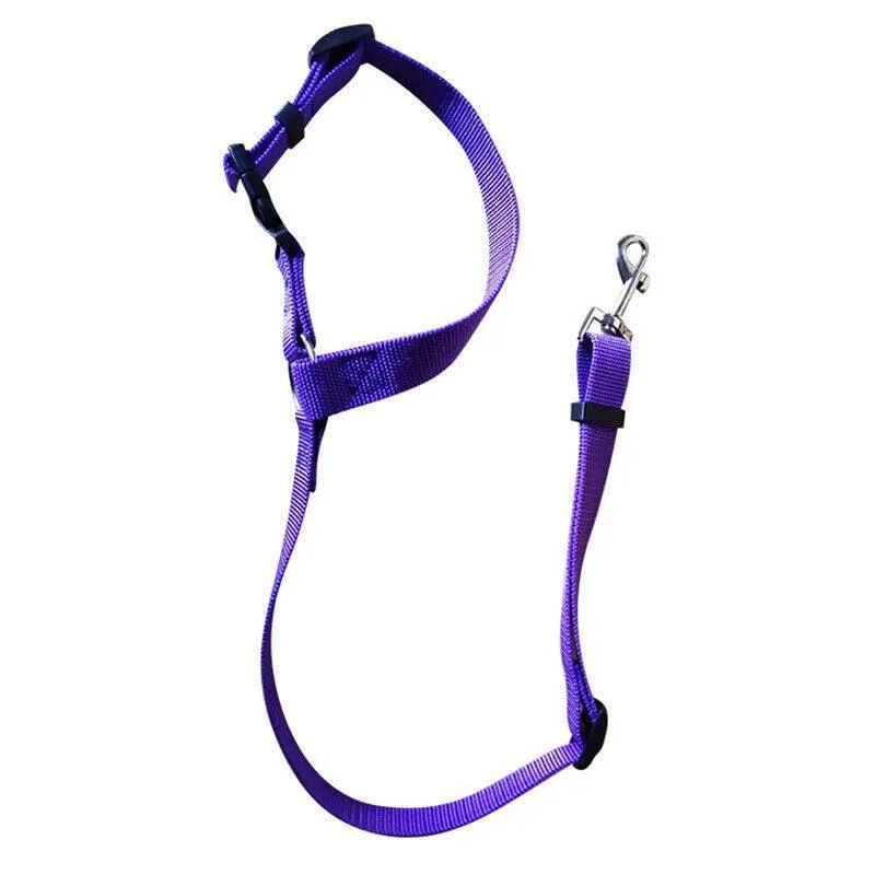 Dog Pet Safety Seat Belt Clip For Car Vehicle Seatbelt Adjustable Harness Lead