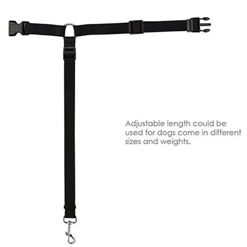 Dog Pet Safety Seat Belt Clip For Car Vehicle Seatbelt Adjustable Harness Lead