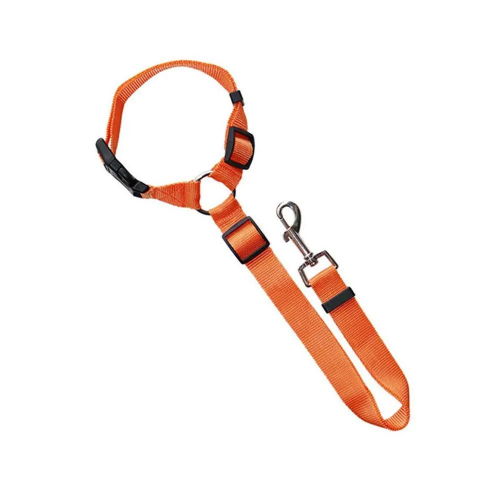 Dog Pet Safety Seat Belt Clip For Car Vehicle Seatbelt Adjustable Harness Lead