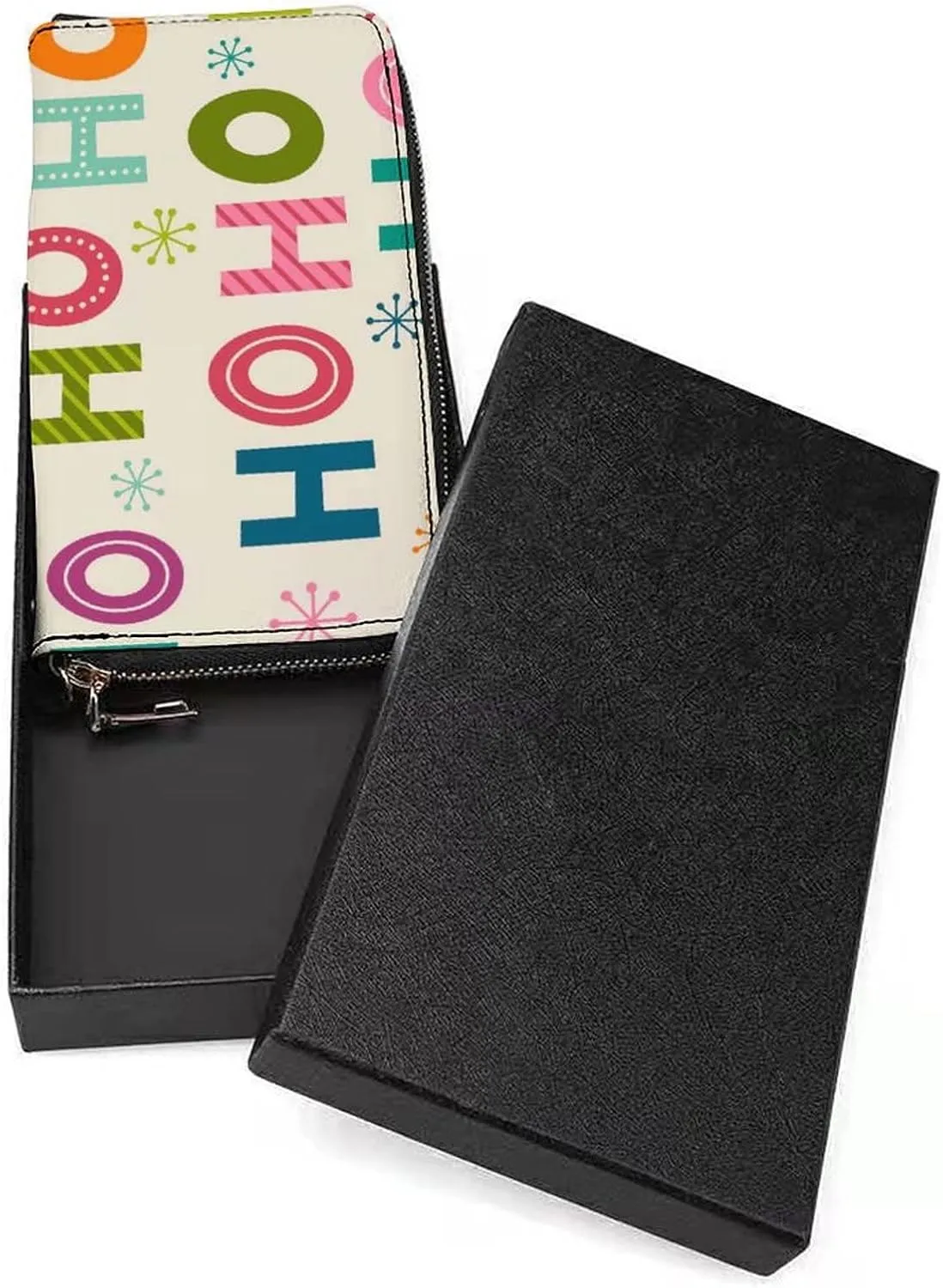 Donnapink Long Clutch Wallet, Long Handbag with Wristlet Strap, PU Leather Zip Purse