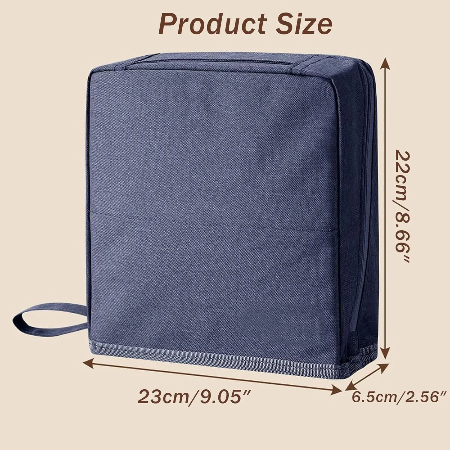 Doresty Makeup Bag,Standing Makeup Bag – Portable, Large Capacity,Waterproof,Multi-Purpose Large Capacity Oxford Cloth Standing Makeups Bags,for Daily,Travel (Dark)