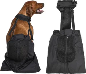 Drag Bag for Paralyzed Pets, Indoor Dog Wheelchair Alternative for Disabled Back Rear Legs Dog, Protects Chest and Limbs, Durable Nylon Breathable and Comfortable (Medium)
