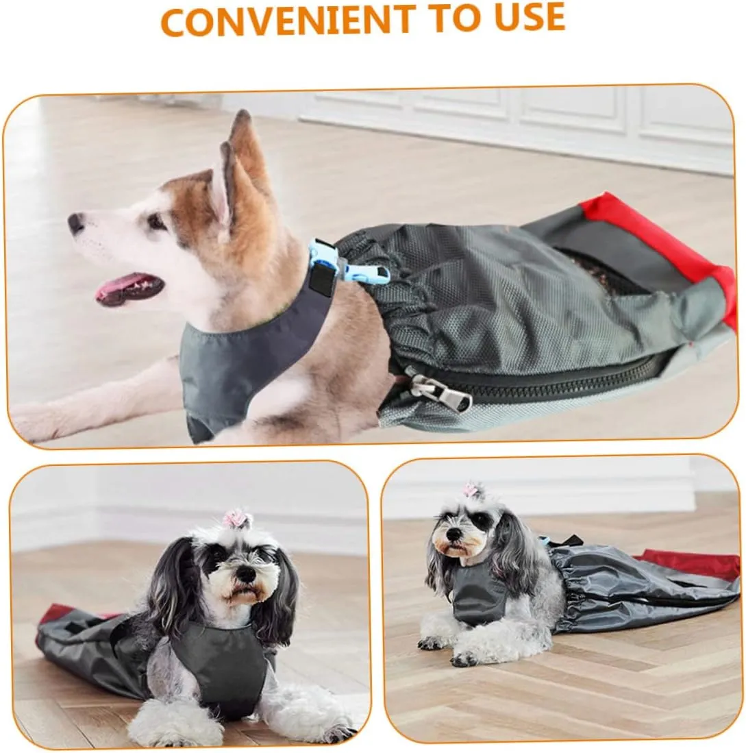 Drag Bag for Paralyzed Pets Portable Carrying Bag for Disabled Dogs and Cats Breathable Oxford Cloth Design Supports Safe Mobility and Comfort for Pets with Limited Mobility