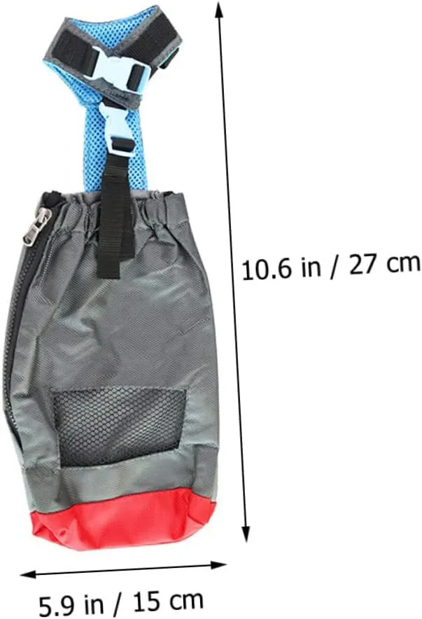Drag Bag for Paralyzed Pets Portable Carrying Bag for Disabled Dogs and Cats Breathable Oxford Cloth Design Supports Safe Mobility and Comfort for Pets with Limited Mobility