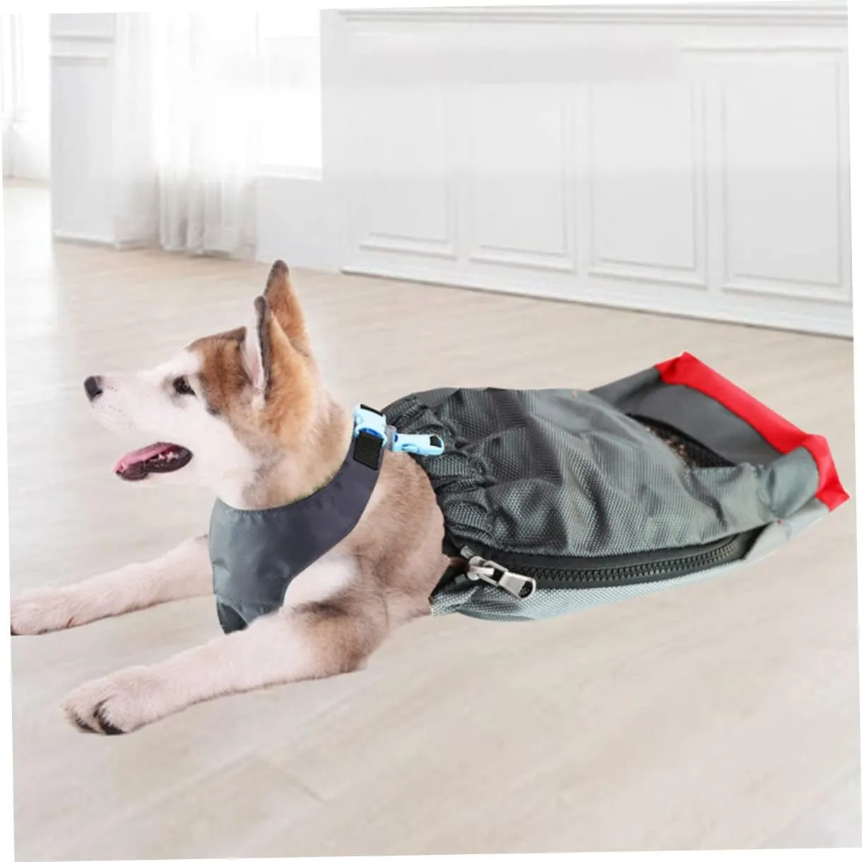 Drag Bag for Paralyzed Pets Portable Carrying Bag for Disabled Dogs and Cats Breathable Oxford Cloth Design Supports Safe Mobility and Comfort for Pets with Limited Mobility