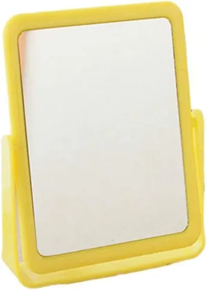 Dressing Mirror Rectangle Double-Sided Mirror, Colorful Vertical Makeup Mirror Light Girl Beauty Mirror High Definition Desktop Mirror Men Handheld Shaving Mirror Clear