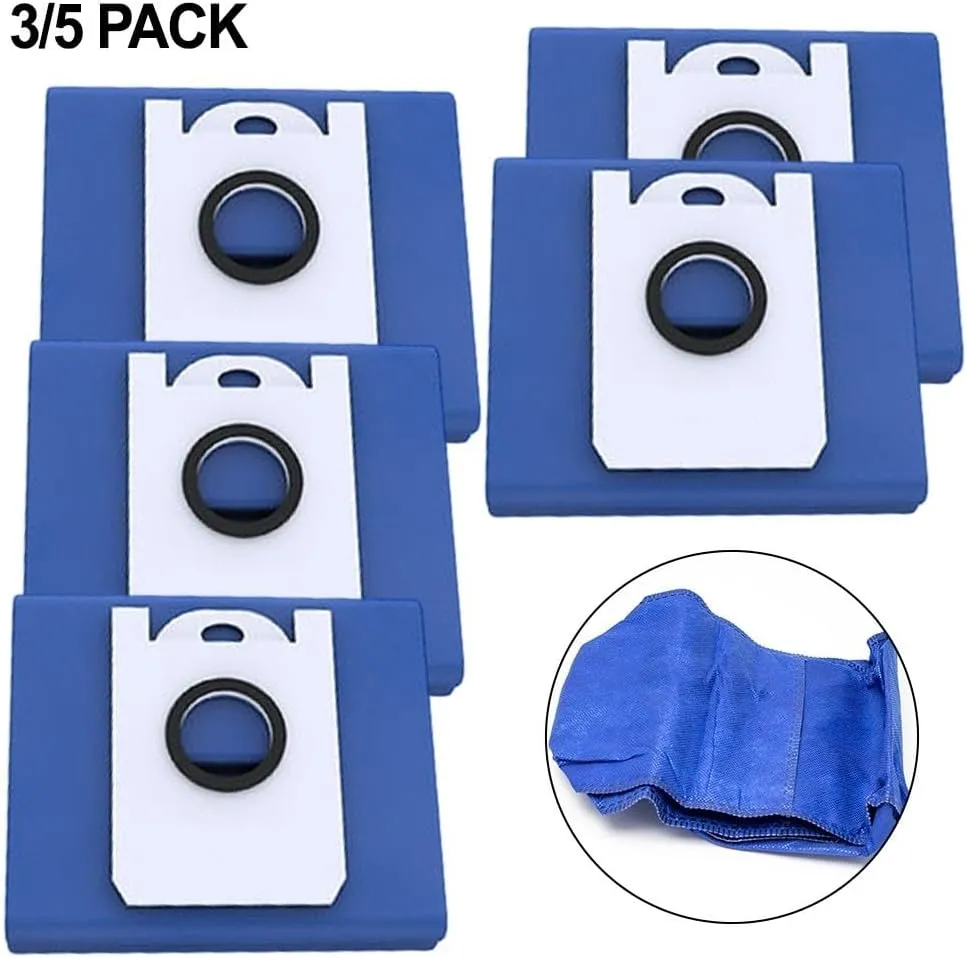 Dustin Vacuum Bags for BObsweep for Ultra-Vision, 4.6L Large Capacity Vacuum Cleaner Robot Accessories Spare Parts Kits Reusable Dust Bag(5 PACK)