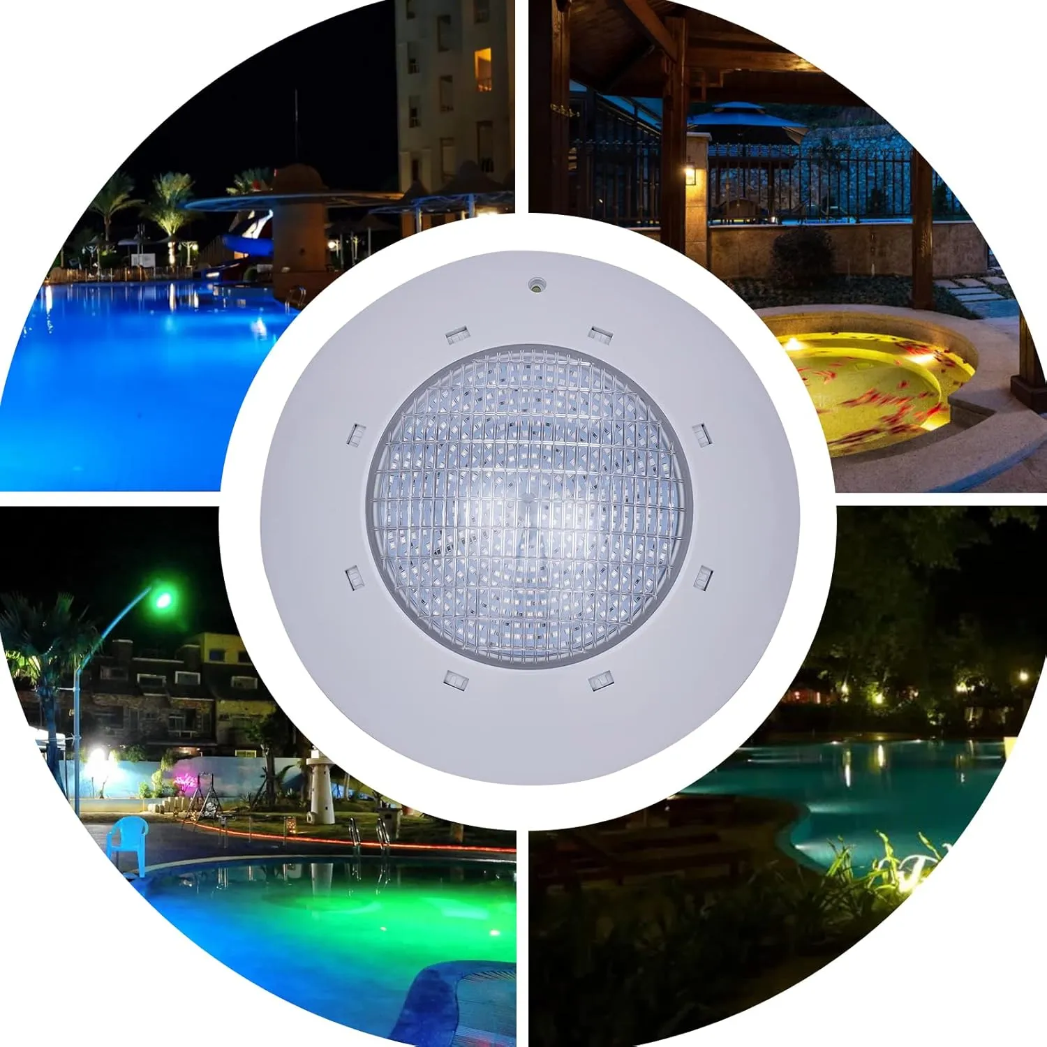 Eapmic 12V 35W Pool Light Underwater Color-Change LED Lights RGB IP68 with Remote