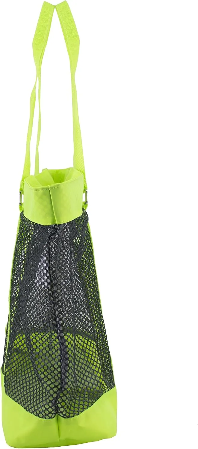 Eastsport Mesh Tote Waterproof Beach Bag for Shopping Vacation Swimming Family Travel Essentials