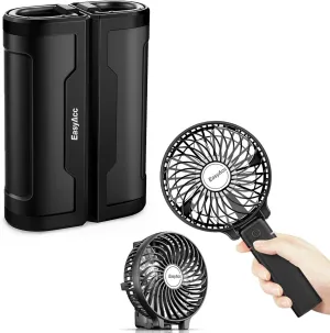EasyAcc Hand Warmers Rechargeable 2 Pack   Mini Handheld Fan