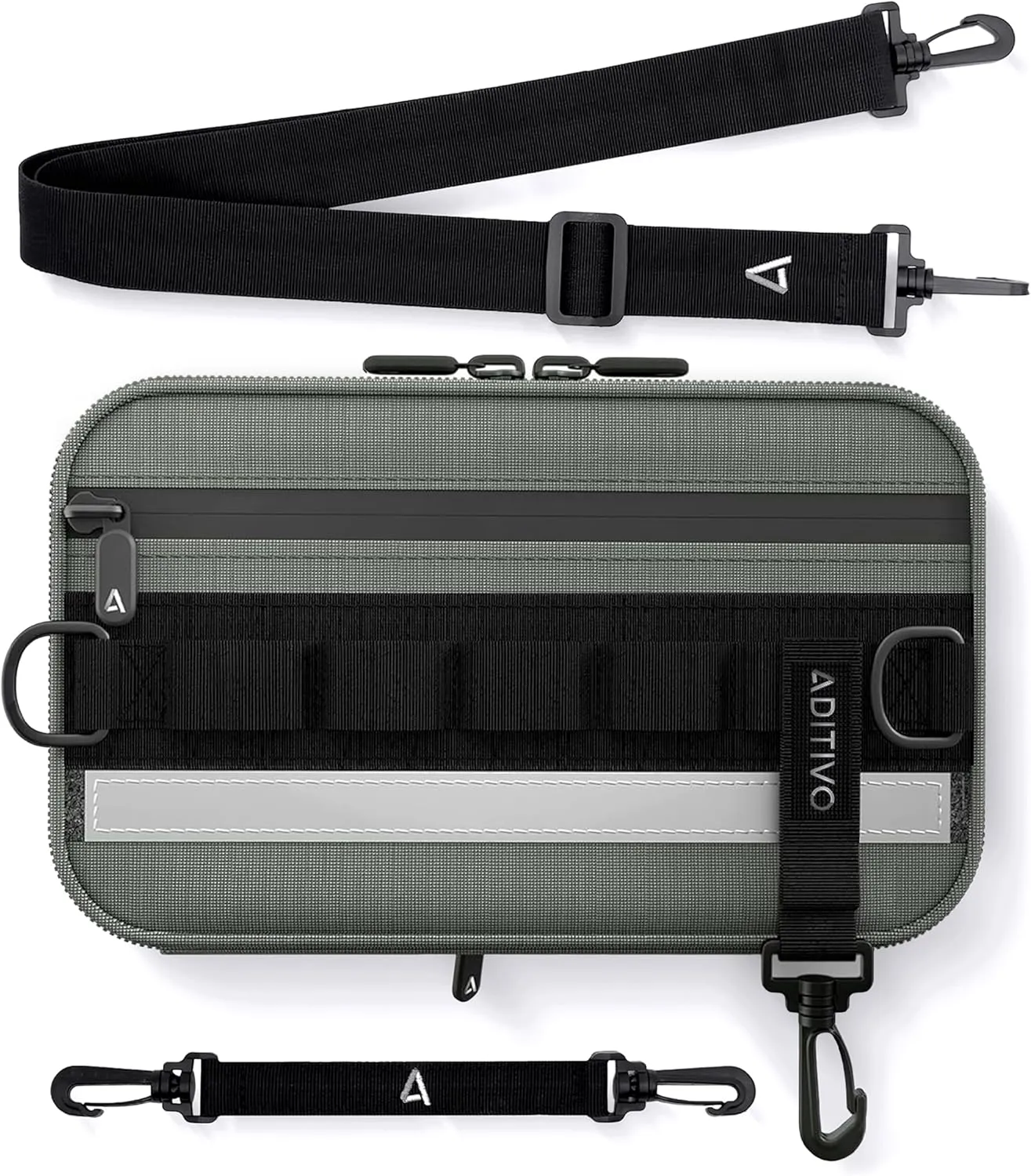 EDC sling bag for men expandable up to 7.3 lts. Tactical crossbody. Shoulder Backpack Water resistant. Everyday Carry Casual daypack for travel, work, lunch, gym, sports.