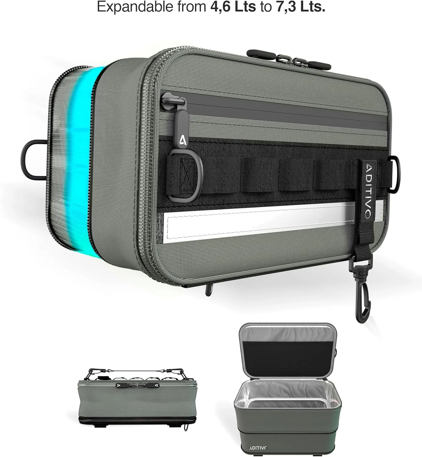 EDC sling bag for men expandable up to 7.3 lts. Tactical crossbody. Shoulder Backpack Water resistant. Everyday Carry Casual daypack for travel, work, lunch, gym, sports.